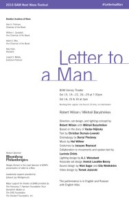 Letter to a Man - Brooklyn Academy of Music