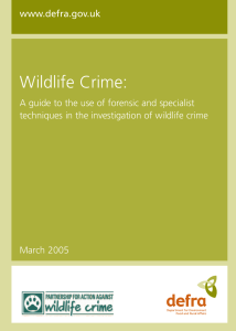 Wildlife Crime - TRACE Wildlife Forensics Network