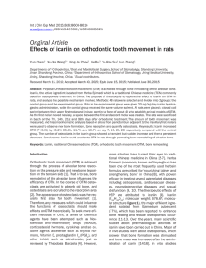 Effects of icari in on orthodontic tooth movement in rats