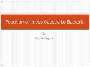 Foodborne Illness Caused by Bacteria