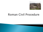 Roman Civil Procedure