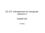 linked list implementations, iterators