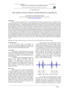 the heart auscultation: from sound to graphical