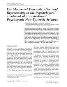 Eye movement desensitization and reprocessing in the