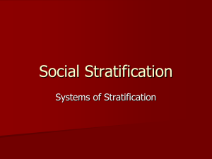 Social Stratification - Appoquinimink High School