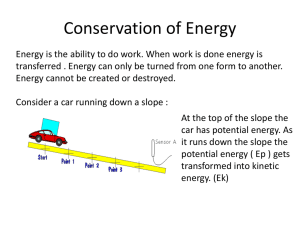 Conservation of Energy