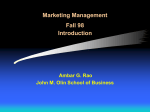 Marketing Management - Olin Business School
