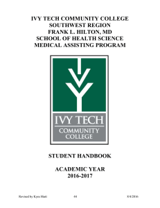 Medical Assisting Student Handbook