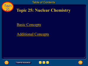 Nuclear Chemistry - Somerset Academy