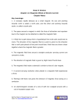 Class X: Science Chapter 13: Magnetic Effects of Electric Current