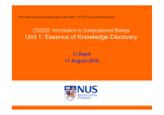 Unit 1: Essence of Knowledge Discovery