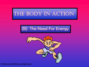 Need for Energy Presentation