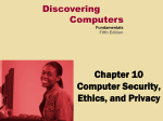 Computer Security, Ethics, and Privacy