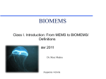 Lecture 2 - UCI bioMEMS