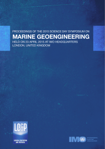 marine geoengineering - International Maritime Organization