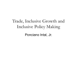 Trade, Inclusive Growth and Inclusive Policy Making