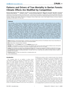 Patterns and Drivers of Tree Mortality in Iberian Forests: Climatic