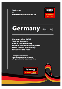 Germany 1918-45 good revision exercises PDF File