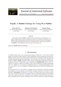 PypeR, A Python Package for Using R in Python