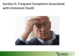 Core Section II: Frequent Symptoms Associated with Imminent