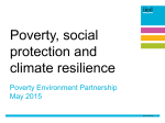 Poverty, social protection and climate resilience