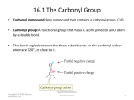 16.1 The Carbonyl Group