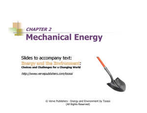 Chapter 2-Mechanical Energy-TFC - Thermal