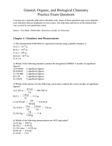 General, Organic, and Biological Chemistry