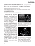 Echo Diagnosis of Rheumatic Tricuspid Valve Disease