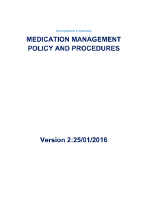 medication management policy and procedures
