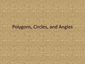 Polygons, Circles, and Angles - mcs6