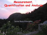 Lecture 5 - Quantification and Statistics