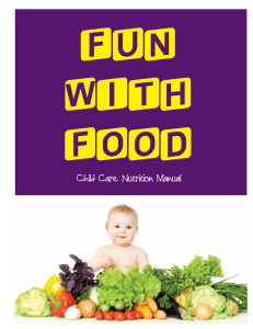 Daycare Nutrition Manual - Leeds, Grenville and Lanark District