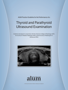 Thyroid and Parathyroid Ultrasound Examination