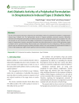 Anti-Diabetic Activity of a Polyherbal Formulation in Streptozotocin