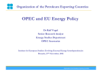 OPEC and EU Energy Policy - The Institute for European Studies