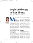 Empirical therapy in liver disease