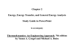 Chapter 2: Energy, Energy Transfer, and General Energy Analysis