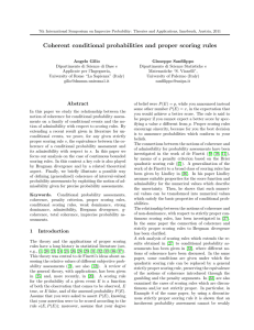Coherent conditional probabilities and proper scoring rules