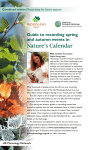 our Nature`s Calendar recording guide