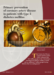 Primary prevention of coronary artery disease in patients