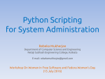 Python Scripting for System Administration