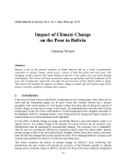 Impact of Climate Change on the Poor in Bolivia