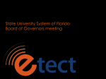 eTect Overview - Florida Board of Governors