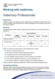 Veterinary professionals - Department of Health WA