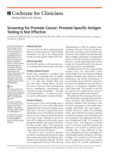 Screening for Prostate Cancer - American Academy of Family