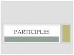 Participles - Wikispaces