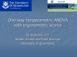 One-way nonparametric ANOVA with trigonometric scores