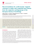 Recommendations for cardiovascular magnetic resonance in adults
