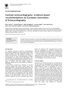 Contrast echocardiography: evidence